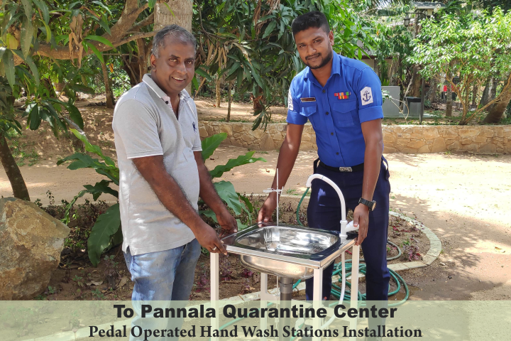 Pedal Operated Hand Wash Station Fabricate and Donation with Peradeniya Engineering 88 Batch.
